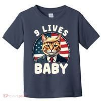 Funny Cat Donald Trump 9 Lives Baby Toddler T-Shirt thumb 0