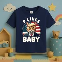 Funny Cat Donald Trump 9 Lives Baby Toddler T-Shirt thumb 3