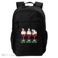 Funny Christmas Drink Drank Drunk Snowmen Backpack thumb 0