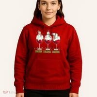 Funny Christmas Drink Drank Drunk Snowmen Hoodie thumb 5