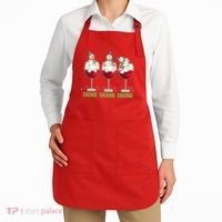 Funny Christmas Drink Drank Drunk Snowmen Apron thumb 2