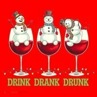 Funny Christmas Drink Drank Drunk Snowmen Toddler Hoodie thumb 2