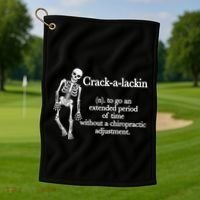 Funny Chiropractor Definition Chiropractic Golf Towel thumb 1