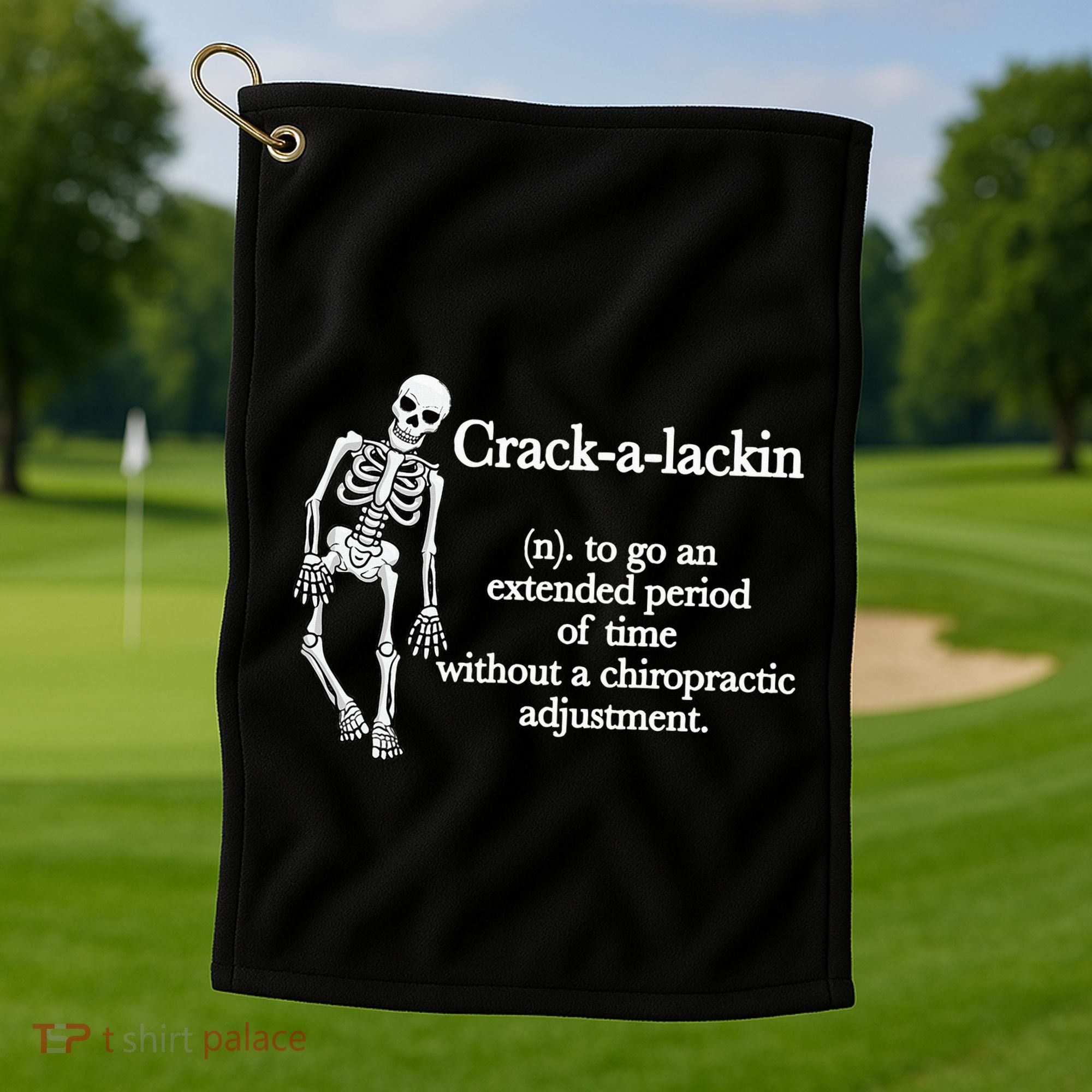 Funny Chiropractor Definition Chiropractic Golf Towel