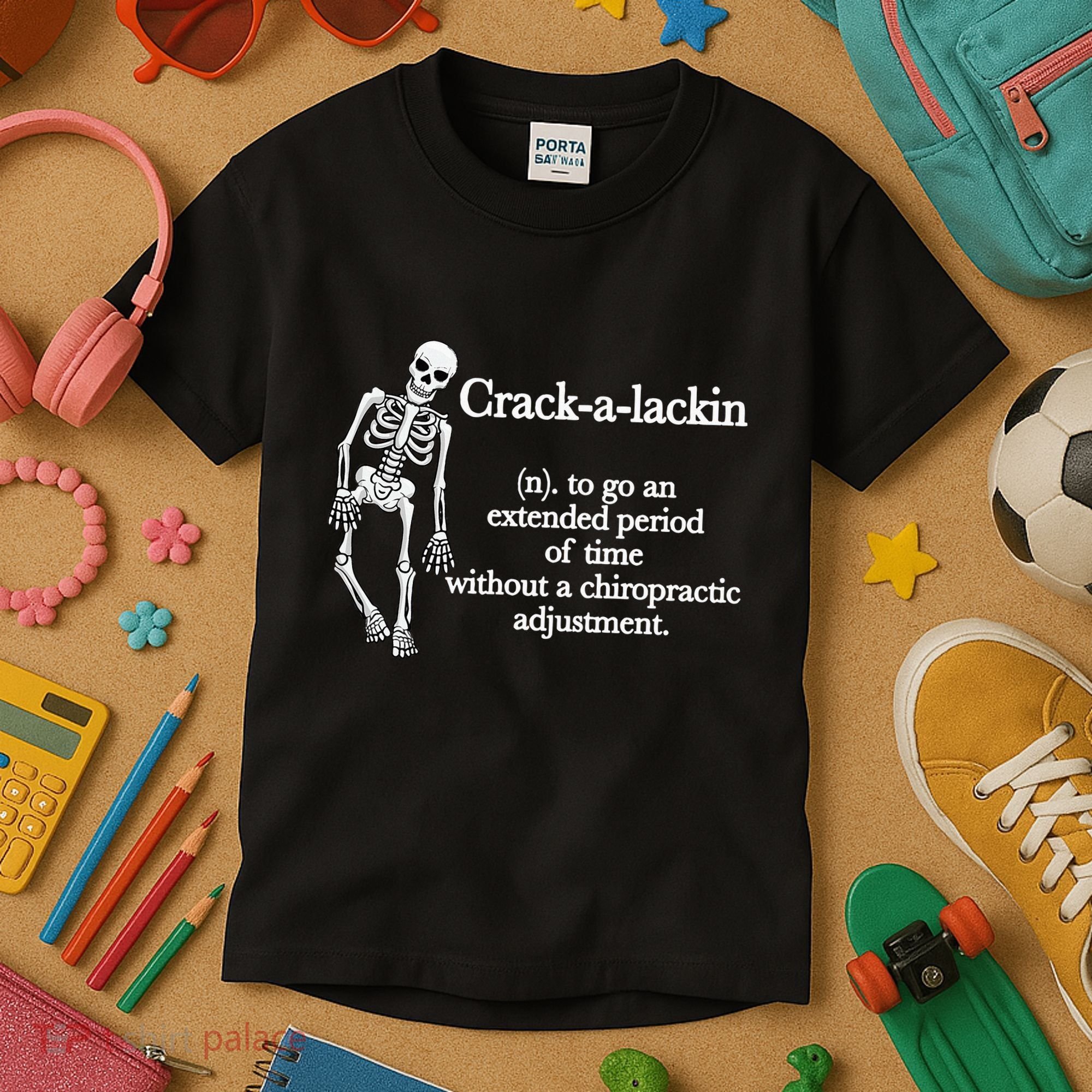 Funny Chiropractor Definition Chiropractic Kids T-Shirt
