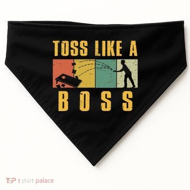Funny Cornhole Design Cornhole Bean Bag Toss USA-Made Doggie Bandana