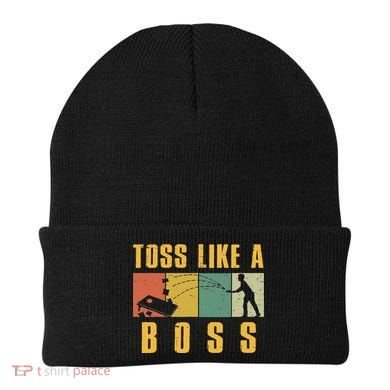 Funny Cornhole Design Cornhole Bean Bag Toss Beanie