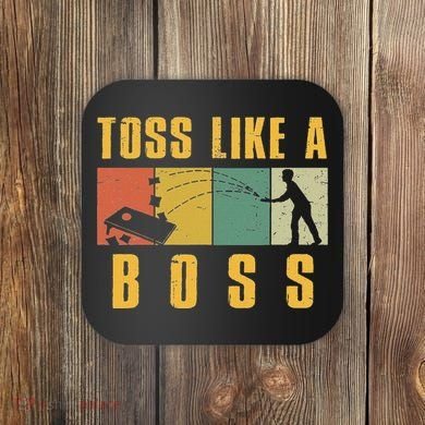 Funny Cornhole Design Cornhole Bean Bag Toss Coaster
