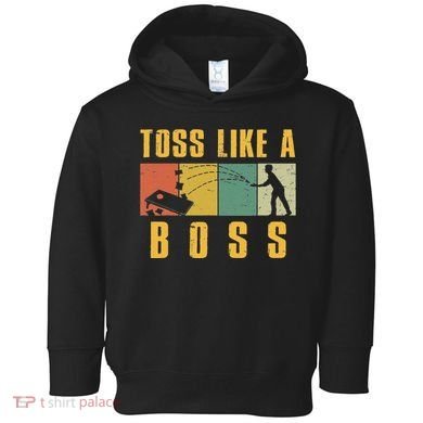 Funny Cornhole Design Cornhole Bean Bag Toss Toddler Hoodie