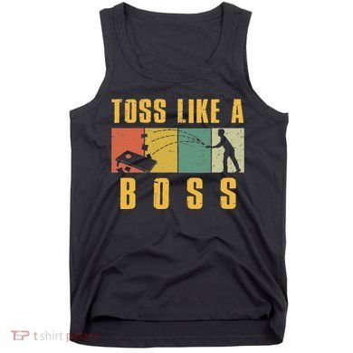 Funny Cornhole Design Cornhole Bean Bag Toss Tank Top