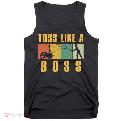 Funny Cornhole Design Cornhole Bean Bag Toss Tank Top