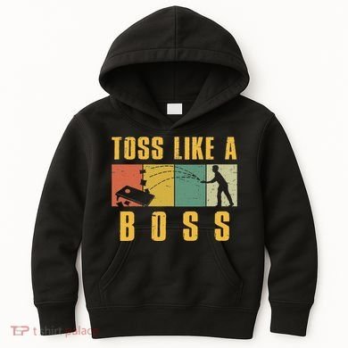 Funny Cornhole Design Cornhole Bean Bag Toss Kids Hoodie