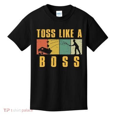 Funny Cornhole Design Cornhole Bean Bag Toss Kids T-Shirt