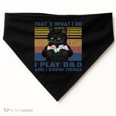 Funny Cat Dungeon Meowster USA-Made Doggie Bandana
