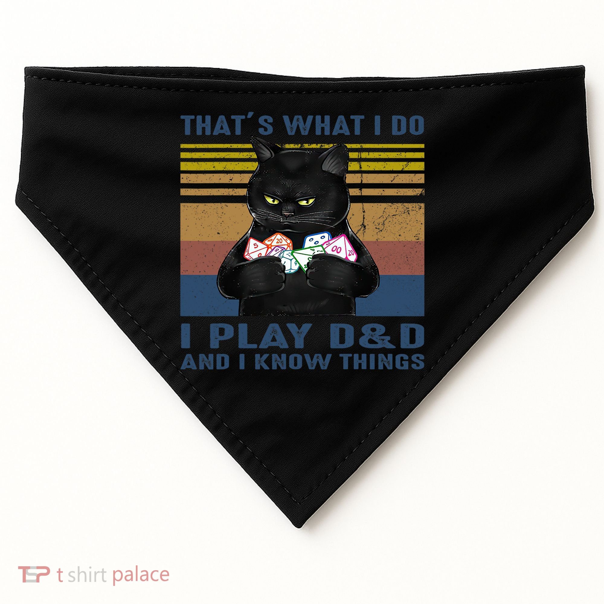 Funny Cat Dungeon Meowster USA-Made Doggie Bandana