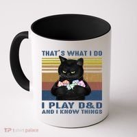 Funny Cat Dungeon Meowster Coffee Mug thumb 0