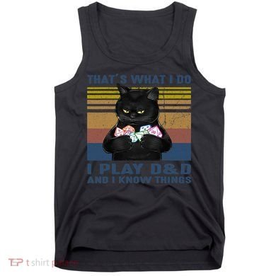 Funny Cat Dungeon Meowster Tank Top
