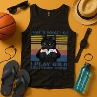 Funny Cat Dungeon Meowster Tank Top thumb 4