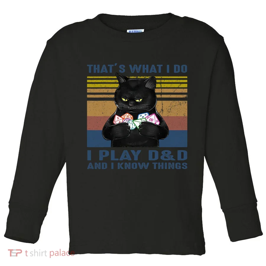 Funny Cat Dungeon Meowster Toddler Long Sleeve