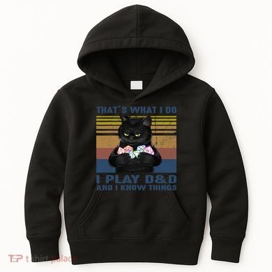 Funny Cat Dungeon Meowster Kids Hoodie
