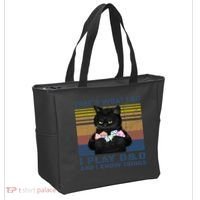 Funny Cat Dungeon Meowster Tote Bag thumb 2