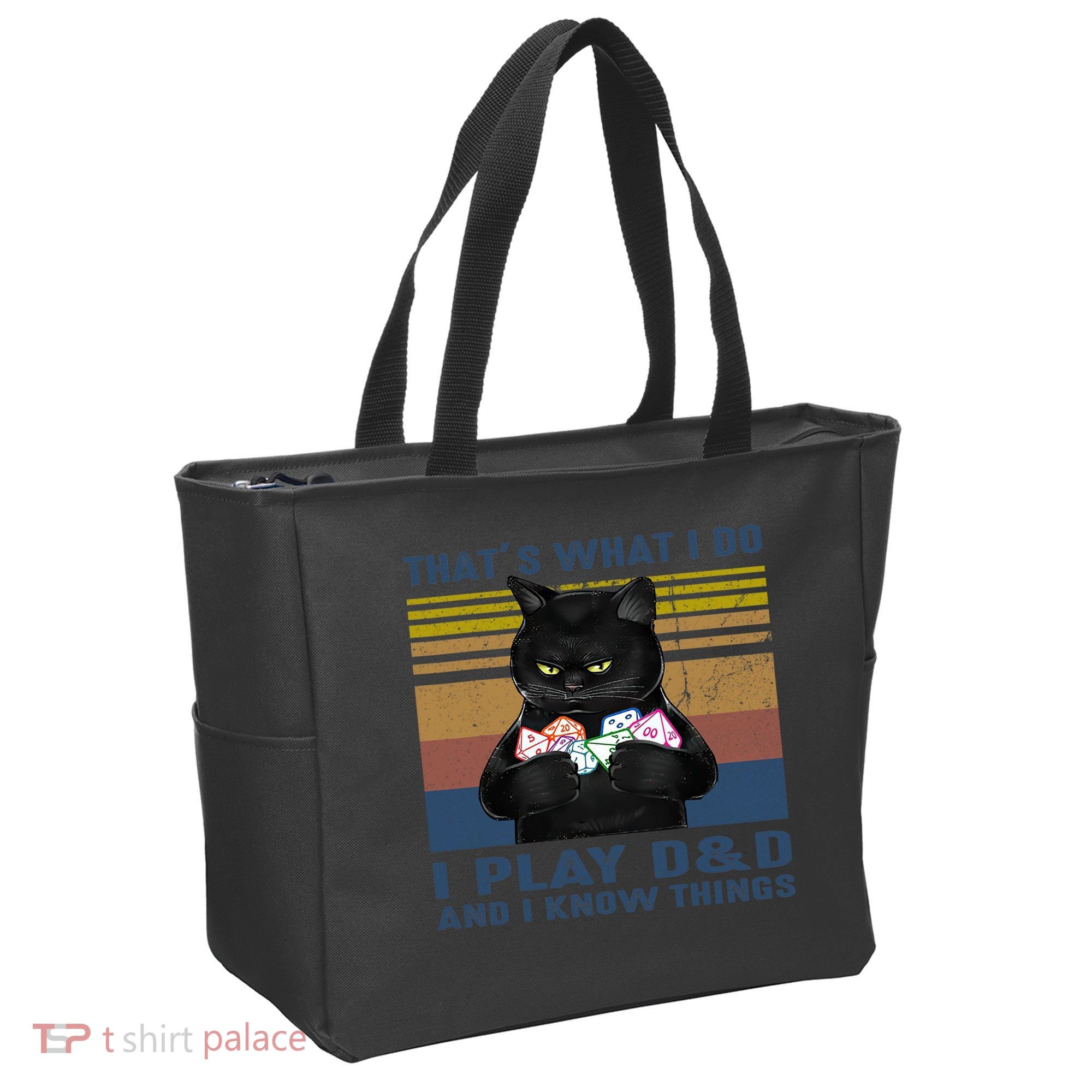 Funny Cat Dungeon Meowster Tote Bag