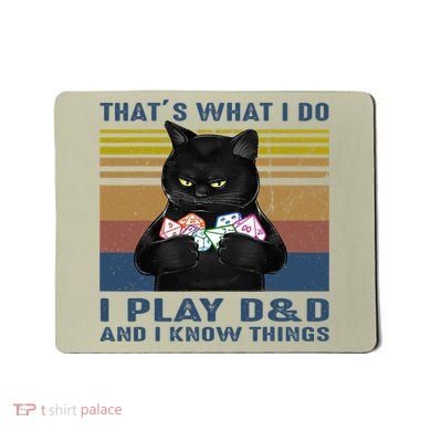 Funny Cat Dungeon Meowster Mousepad