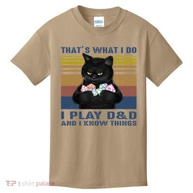 Funny Cat Dungeon Meowster Kids T-Shirt