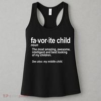 Favorite Child Definition Funny Mom And Dad Middle Child Women's Tank Top thumb 3