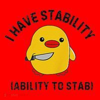 Funny Cute Duck Funny I Have Stability Ability To Stab Santa Hat thumb 1