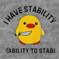 Funny Cute Duck Funny I Have Stability Ability To Stab Toddler Hoodie thumb 2