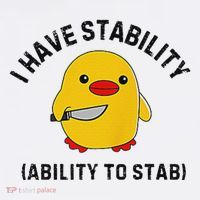 Funny Cute Duck Funny I Have Stability Ability To Stab Women's Tank Top thumb 5