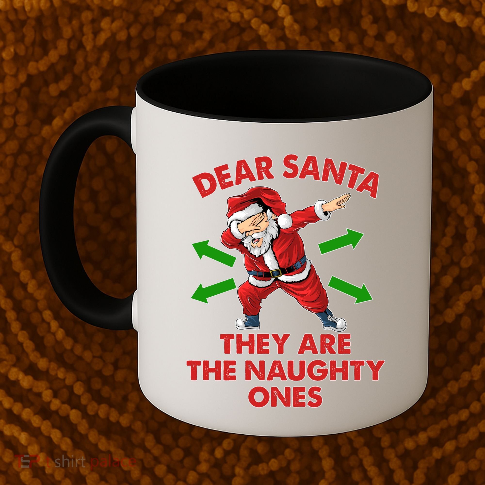 Funny Christmas Dear Santa They Are The Naughty Ones Coffee Mug