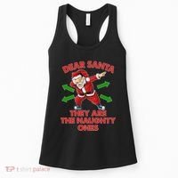 Funny Christmas Dear Santa They Are The Naughty Ones Women's Tank Top thumb 0