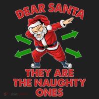 Funny Christmas Dear Santa They Are The Naughty Ones Hat thumb 2