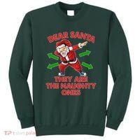 Funny Christmas Dear Santa They Are The Naughty Ones Sweatshirt thumb 0