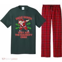Funny Christmas Dear Santa They Are The Naughty Ones Pajama Set thumb 0