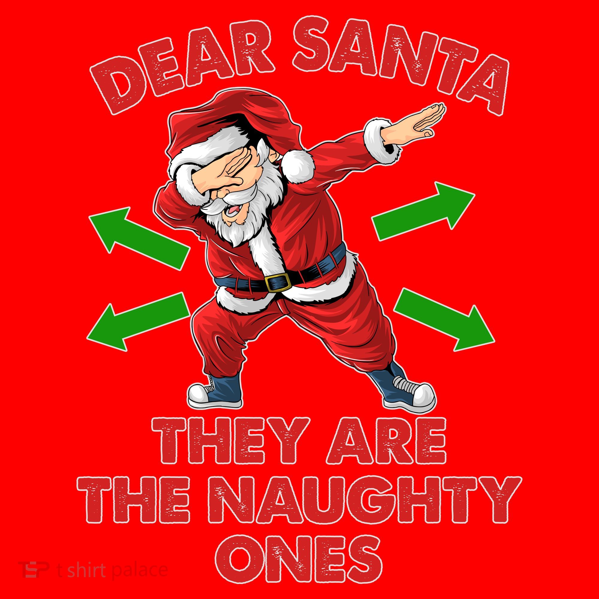 Funny Christmas Dear Santa They Are The Naughty Ones Santa Hat