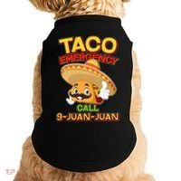 Funny Cinco De Mayo Taco Emergency Call 9 Juan Juan Doggie Tank thumb 0
