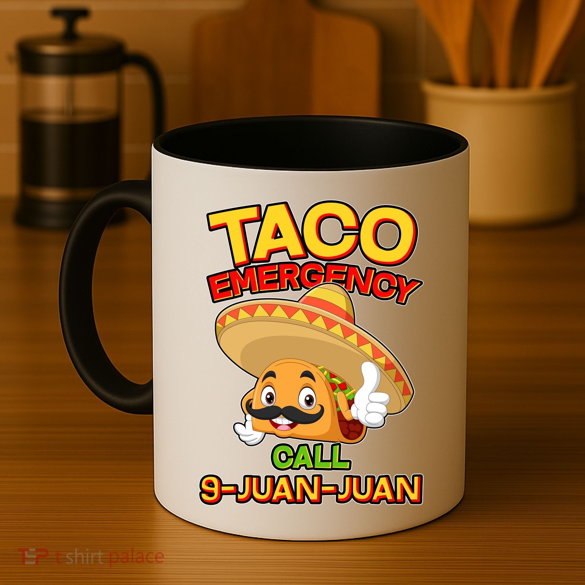 Funny Cinco De Mayo Taco Emergency Call 9 Juan Juan Coffee Mug