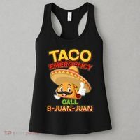Funny Cinco De Mayo Taco Emergency Call 9 Juan Juan Women's Tank Top thumb 3