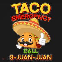Funny Cinco De Mayo Taco Emergency Call 9 Juan Juan Tank Top thumb 6