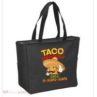 Funny Cinco De Mayo Taco Emergency Call 9 Juan Juan Tote Bag thumb 2