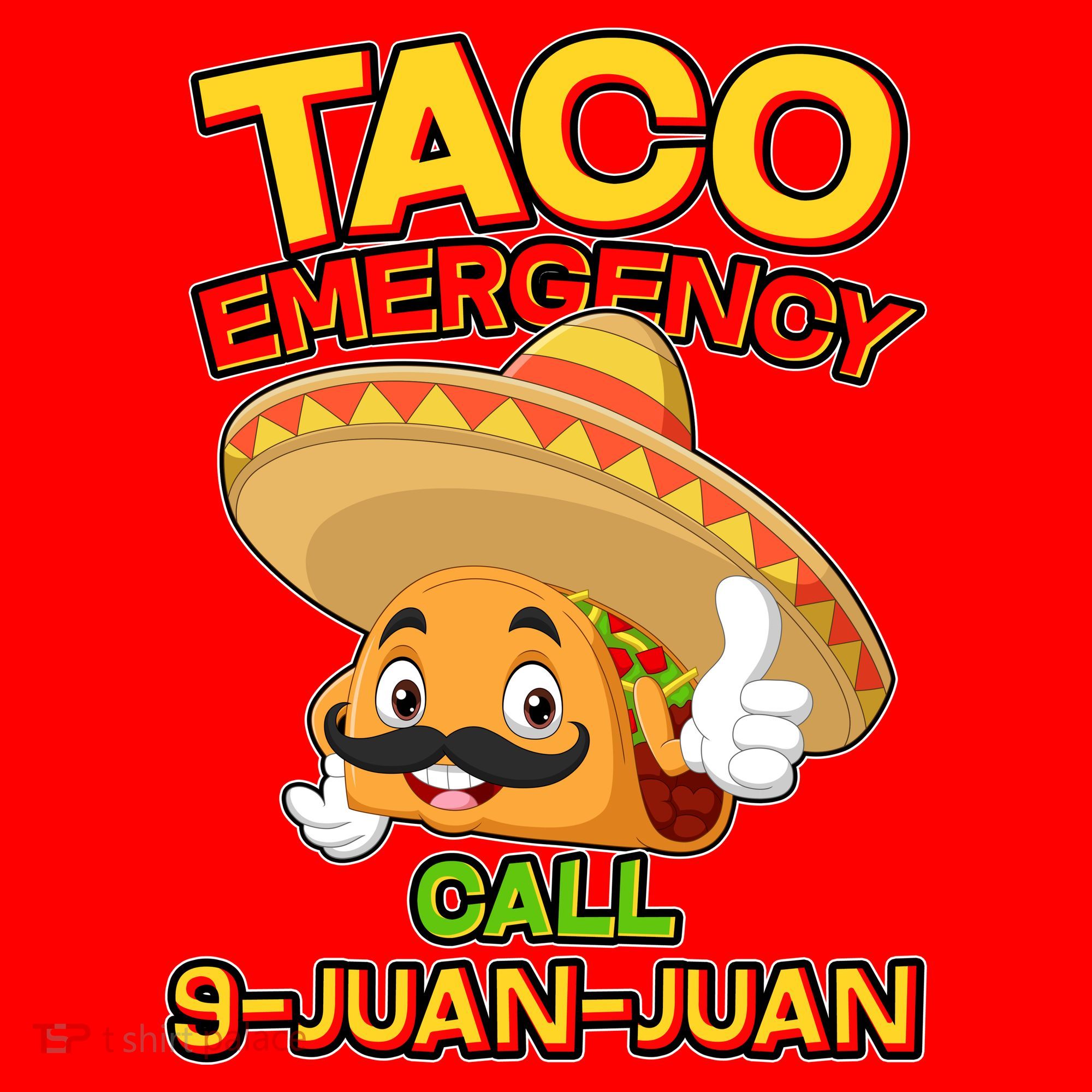 Funny Cinco De Mayo Taco Emergency Call 9 Juan Juan Santa Hat