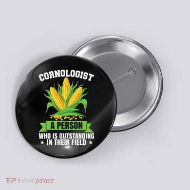 Funny Cornologist Definition Corn Farmer Button