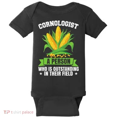 Funny Cornologist Definition Corn Farmer Baby Bodysuit