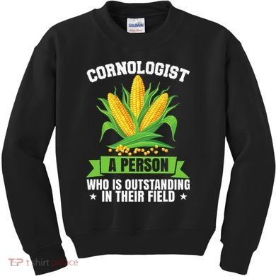 Funny Cornologist Definition Corn Farmer Kids Sweatshirt