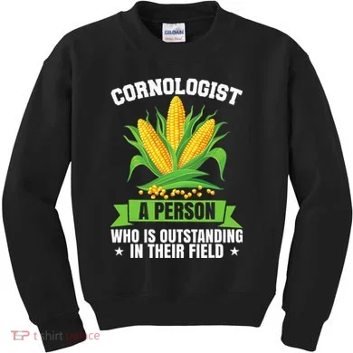 Funny Cornologist Definition Corn Farmer Kids Sweatshirt