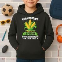 Funny Cornologist Definition Corn Farmer Kids Hoodie thumb 2