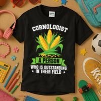 Funny Cornologist Definition Corn Farmer Kids T-Shirt thumb 3